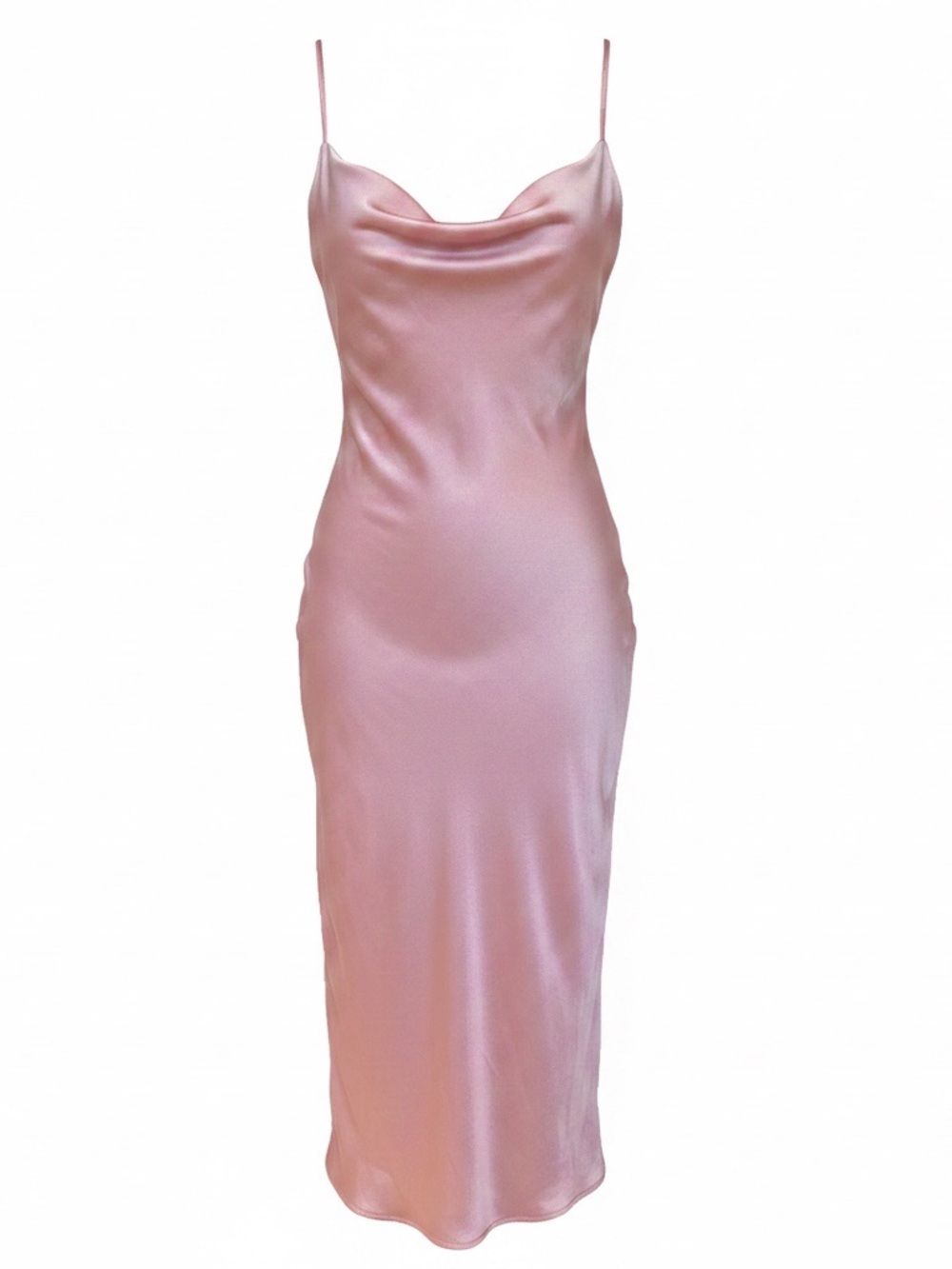 re:named Pink Slip Midi Dress